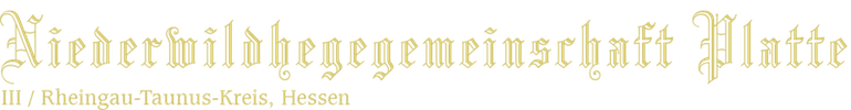 Niederwildhegegemeinschaft III PLatte